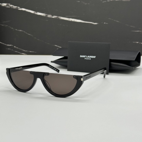 NEW SL563 001 SAINT LAURENT BLACK WOMEN SUNGLASSES SL 563 001 SAINT LAURENT - Picture 1 of 10